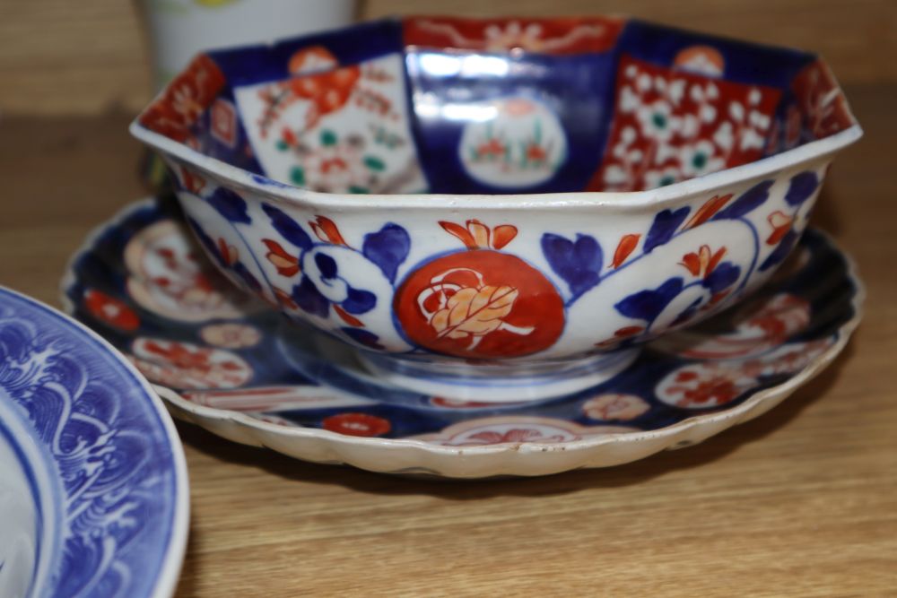 A quantity of Oriental wares including Chinese, Imari etc